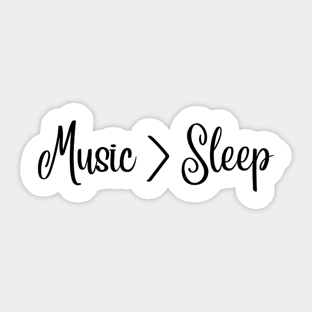 Music over sleep Sticker by TheWrightLife